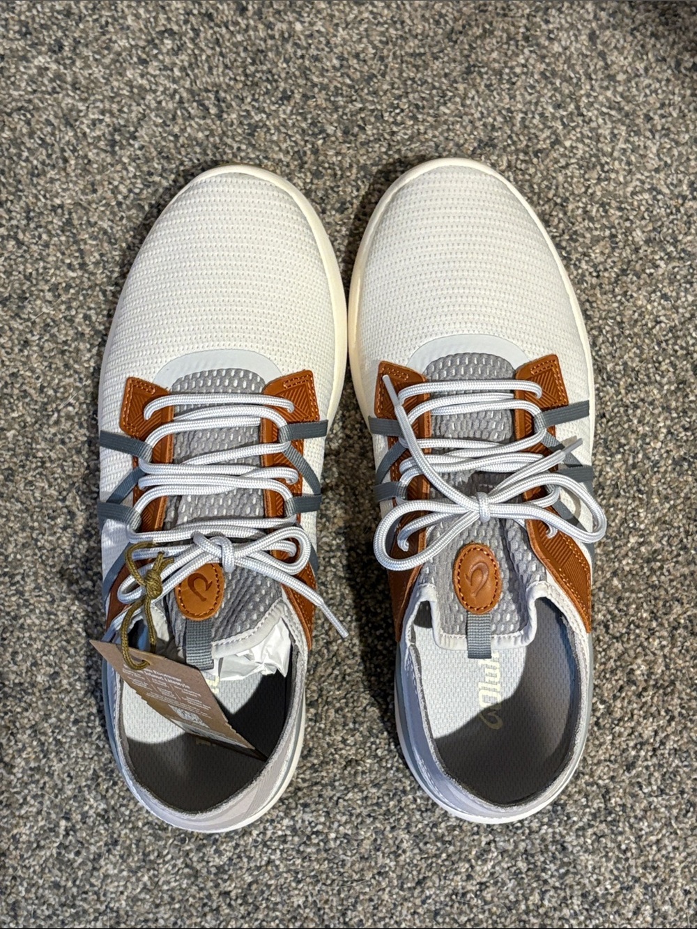 OluKai Men's Mist Grey/Poli Athletic Shoes - Size 11